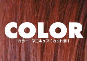 COLOR カラー・マニキュア（カット別）